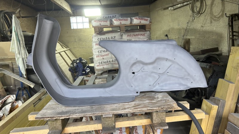 Aérogommage d’un Vespa à Rouen en Seine Maritime 76